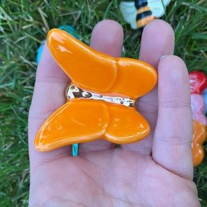 Nora Fleming RETIRED Orange Butterfly